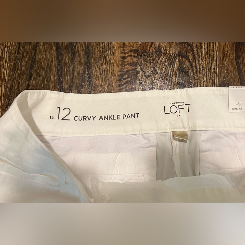 LOFT Curvy Fit Ankle Pant - Size 12 - Picture 2 of 5
